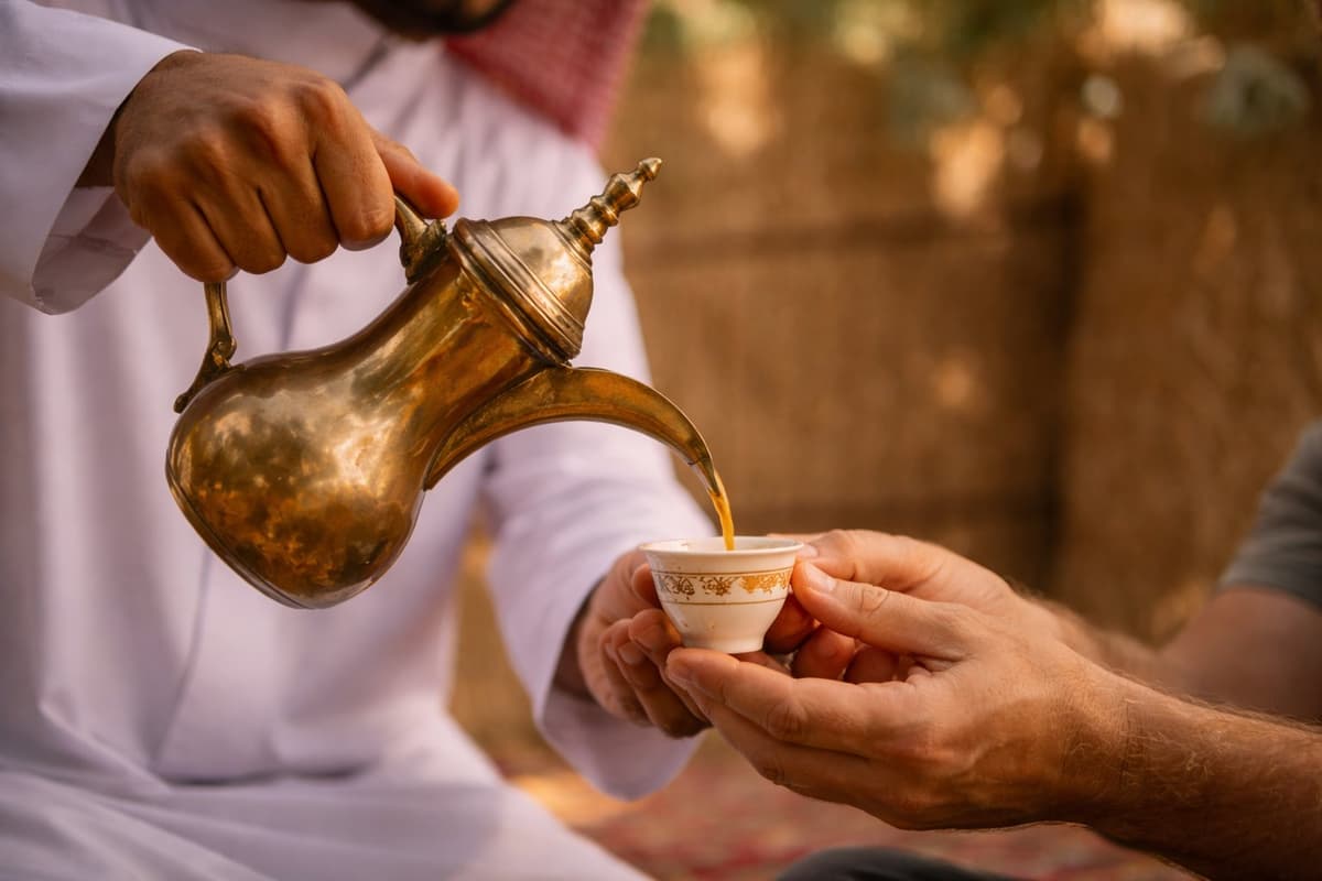 Arabic coffee ritual